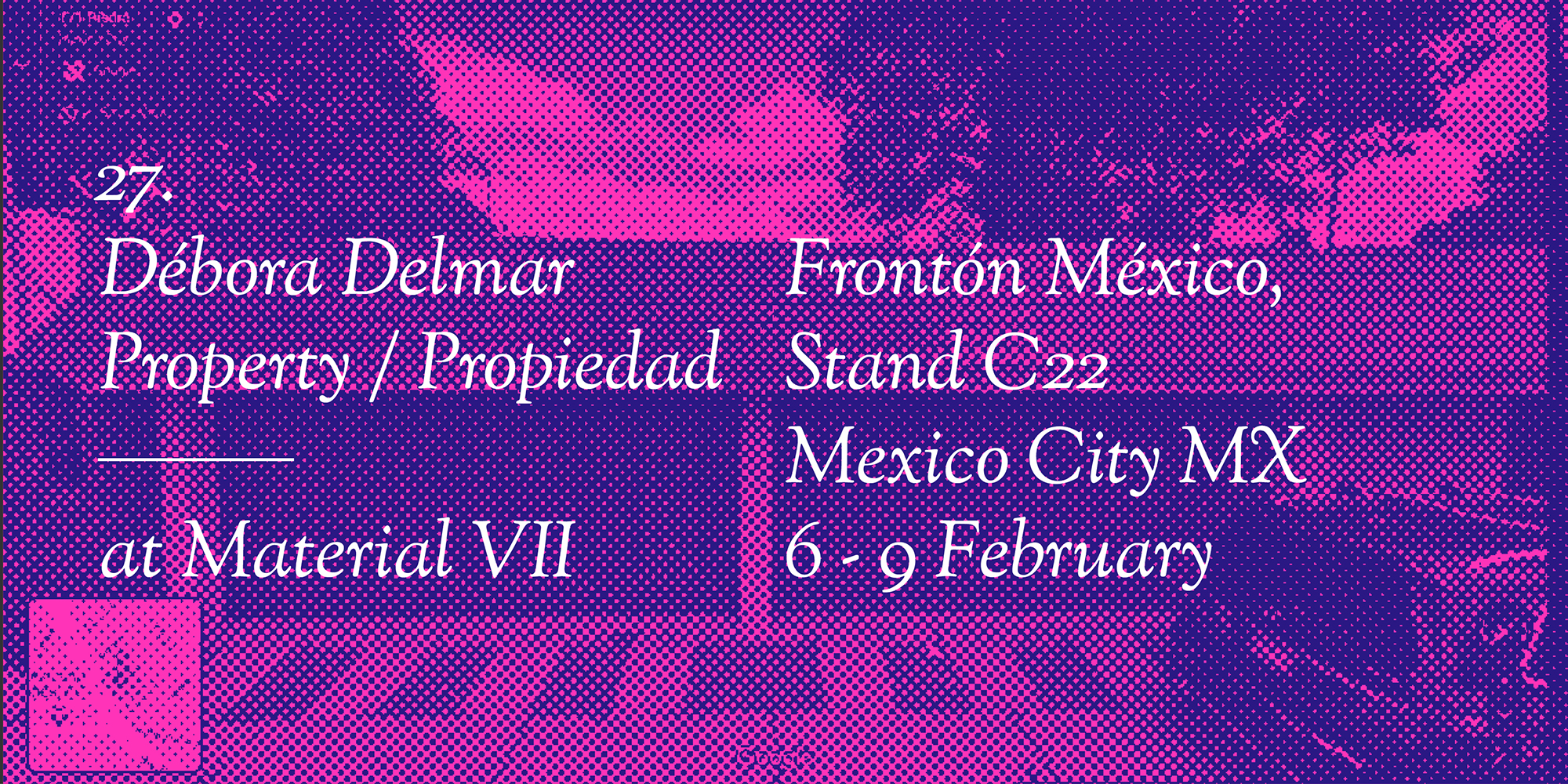 Débora Delmar, Property/Propiedad, Syndicate at Material Art Fair VII, Mexico City MX